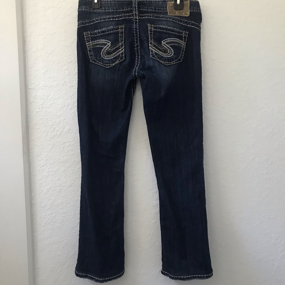 Silver Jeans Tuesday 16 1/2 Dark Wash Denim - Picture 7 of 10